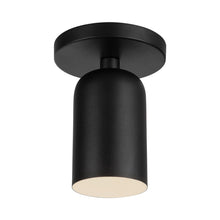 Load image into Gallery viewer, Nola Semi-Flush Mount Ceiling Light in Black.
