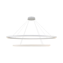 Load image into Gallery viewer, Ovale LED Chandelier in White.
