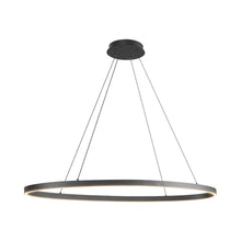 Load image into Gallery viewer, Ovale LED Linear Pendant Light in Black (Small).
