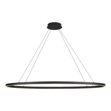 Load image into Gallery viewer, Ovale LED Linear Pendant Light in Black (Large).
