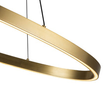 Load image into Gallery viewer, Ovale LED Linear Pendant Light in Detail.
