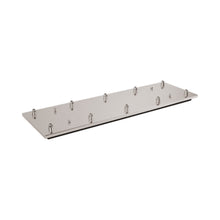 Load image into Gallery viewer, Pendant Light Canopy in Brushed Nickel (Rectangle/10-Head).
