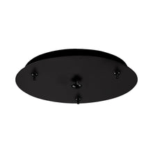 Load image into Gallery viewer, Pendant Light Canopy in Black (Round/3-Head).
