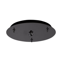 Load image into Gallery viewer, Pendant Light Canopy in Black Chrome (Round/3-Head).
