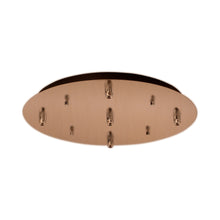 Load image into Gallery viewer, Pendant Light Canopy in Brushed Gold (Round/5-Head).
