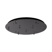 Load image into Gallery viewer, Pendant Light Canopy in Black Chrome (Round/9-Head).
