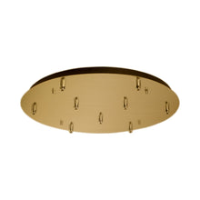 Load image into Gallery viewer, Pendant Light Canopy in Brushed Gold (Round/9-Head).
