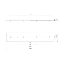 Load image into Gallery viewer, Pendant Light Canopy - line drawing.
