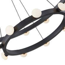 Load image into Gallery viewer, Rezz LED Chandelier in Detail.
