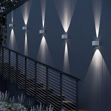 Load image into Gallery viewer, Stato Outdoor LED Wall Light in Outside Area.
