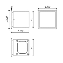 Load image into Gallery viewer, Stato Outdoor LED Wall Light - line drawing.
