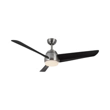 Load image into Gallery viewer, Thalia LED Ceiling Fan in Brushed Nickel/Matte Black.
