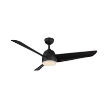 Load image into Gallery viewer, Thalia LED Ceiling Fan in Matte Black.
