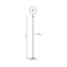 Load image into Gallery viewer, Valor LED Floor Lamp - line drawing.
