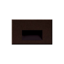 Load image into Gallery viewer, Sonic Recessed LED Step / Wall Light in Horizontal/Bronze.
