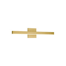 Load image into Gallery viewer, Vega LED Bath Wall Light in Brushed Gold (Small).
