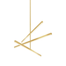 Load image into Gallery viewer, Vega LED Chandelier in Brushed Gold (Small).
