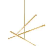 Load image into Gallery viewer, Vega LED Chandelier in Brushed Gold (Large).
