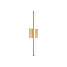 Load image into Gallery viewer, Vega Thin LED Wall Light in Brushed Gold (Small).
