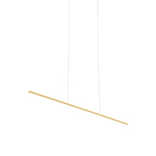 Load image into Gallery viewer, Vega Minor LED Linear Pendant Light in Brushed Gold (Small).
