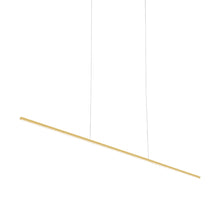 Load image into Gallery viewer, Vega Minor LED Linear Pendant Light in Brushed Gold (Large).
