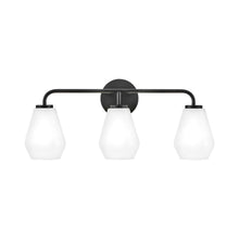 Load image into Gallery viewer, Gio Bath Wall Light in Black (3-Light).
