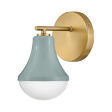 Load image into Gallery viewer, Haddie Bath Wall Light in Seafoam (1-Light).

