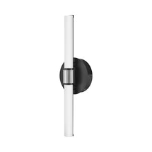 Load image into Gallery viewer, Kai LED Bath Wall Light in Black/Chrome.
