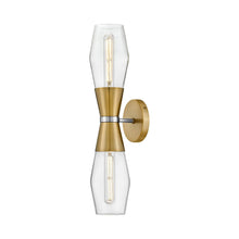 Load image into Gallery viewer, Livie Wall Light in Lacquered Brass.
