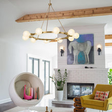 Load image into Gallery viewer, Orla Chandelier in living room.
