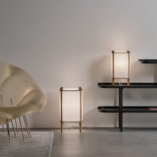 Load image into Gallery viewer, Bee Hive Table Lamp in living room.
