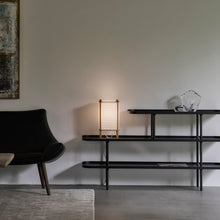 Load image into Gallery viewer, Bee Hive Table Lamp in living room.
