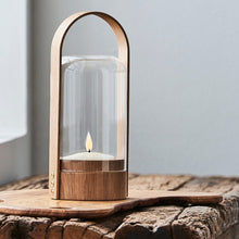 Load image into Gallery viewer, Candlelight LED Table Lamp in living room.
