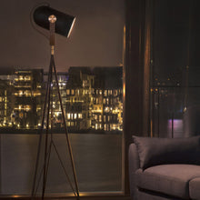 Load image into Gallery viewer, Carronade Floor Lamp in living room.
