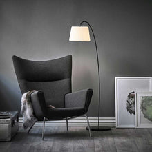 Load image into Gallery viewer, Snowdrop Floor Lamp in living room.
