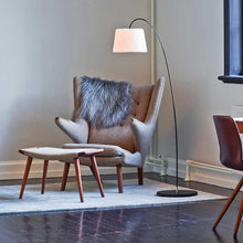 Load image into Gallery viewer, Snowdrop Floor Lamp in living room.
