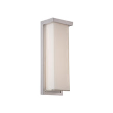 Load image into Gallery viewer, Ledge Outdoor LED Wall Light in Medium/Brushed Aluminum.
