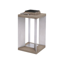 Load image into Gallery viewer, Blade Outdoor Solar LED Lantern in Duratek/Stainless Steel (Medium).
