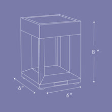 Load image into Gallery viewer, Blade Outdoor Solar LED Table Lamp - line drawing.
