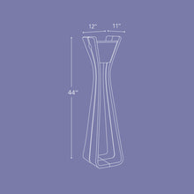 Load image into Gallery viewer, Bloom Outdoor Solar LED Floor Lamp - line drawing.
