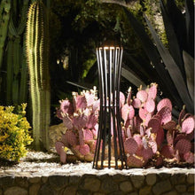 Load image into Gallery viewer, Corsetta Outdoor Solar LED Pathway Light in Outside Area.
