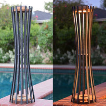 Load image into Gallery viewer, Corsetta Outdoor Solar LED Pathway Light in Outside Area.
