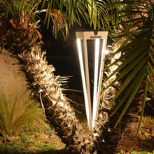 Load image into Gallery viewer, Hawi Outdoor Solar LED Torch Light in Outside Area.
