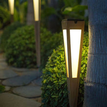 Load image into Gallery viewer, Lanai Outdoor Solar LED Torch Light in Outside Area.
