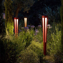 Load image into Gallery viewer, Lanai Outdoor Solar LED Torch Light in Outside Area.
