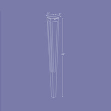 Load image into Gallery viewer, Lanai Outdoor Solar LED Torch Light - line drawing.
