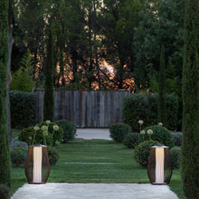 Load image into Gallery viewer, Mandaley Outdoor Solar LED Floor Lamp in Outside Area.
