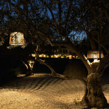 Load image into Gallery viewer, Muse Pendulum Outdoor Solar LED Pendant Light in Outside Area.
