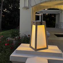 Load image into Gallery viewer, Roam Outdoor Solar LED Lantern in Outside Area.
