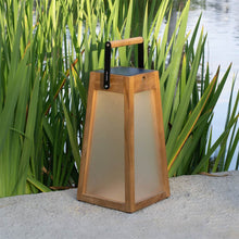 Load image into Gallery viewer, Roam Outdoor Solar LED Lantern in Outside Area.
